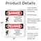 Signmission Do Not Move Or Alter Scaffolding Bilingual, 12 in W x Rectangle, Aluminum OS-2PACK-DS-A-1218-VS-1648 - alternate 8